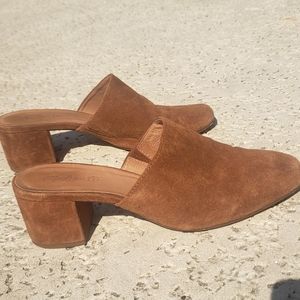 Madewell Mule Brown Suede womens 9.5